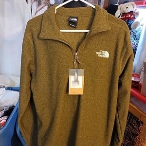 The North Face Men's Green Zip-Up Sweater